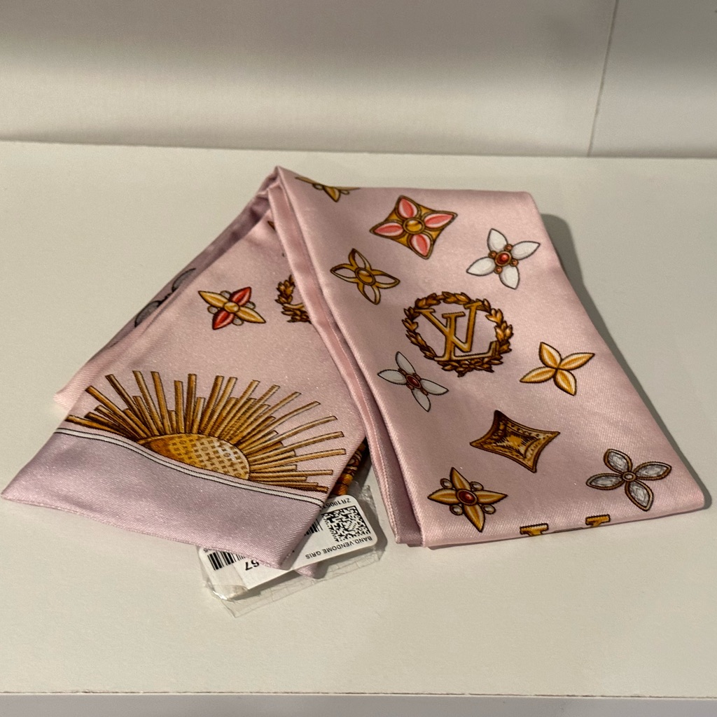 Louis Vuitton Pink Bandau Scarf
